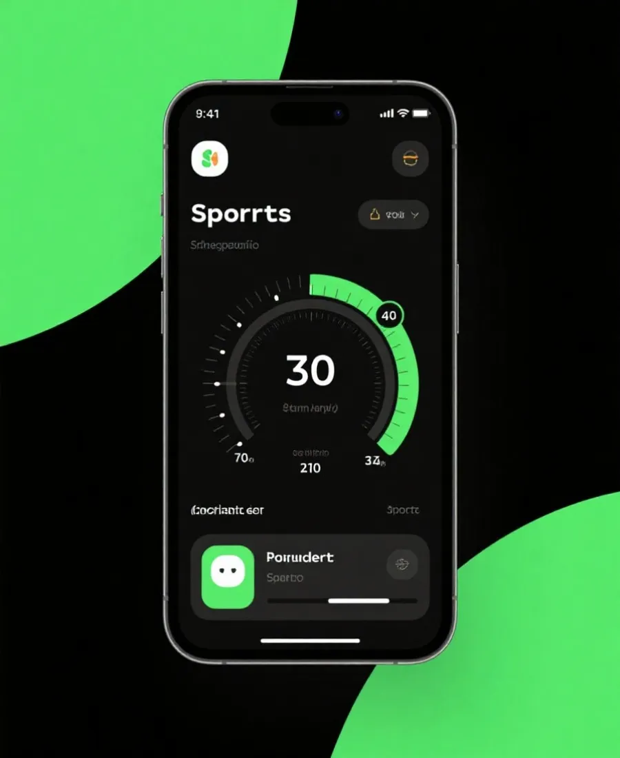 虚拟足球 APP 界面示意