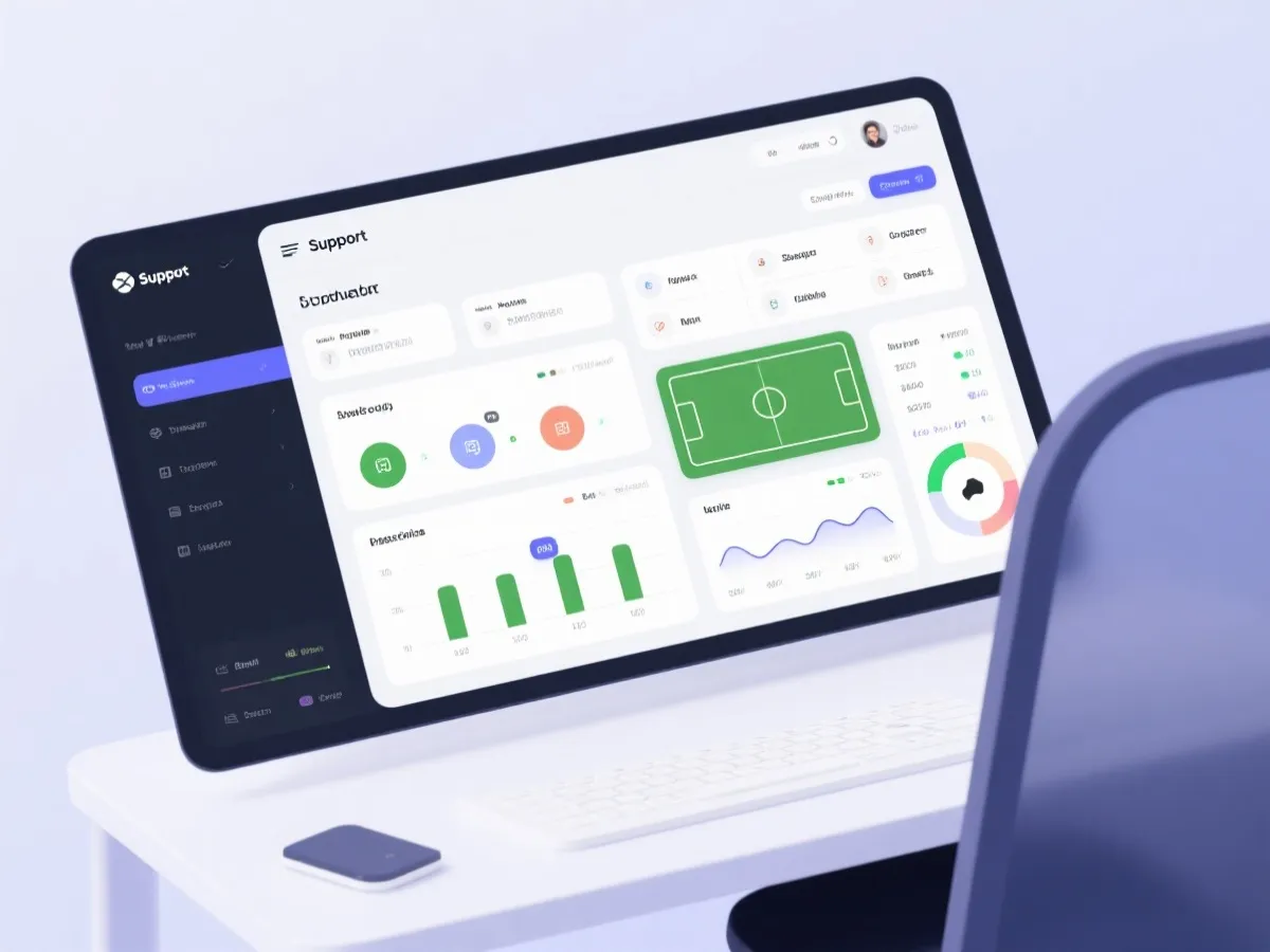 虚拟足球帮助与操作指引示意图